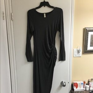 Loveappella Wrap Style Asymmetrical dress